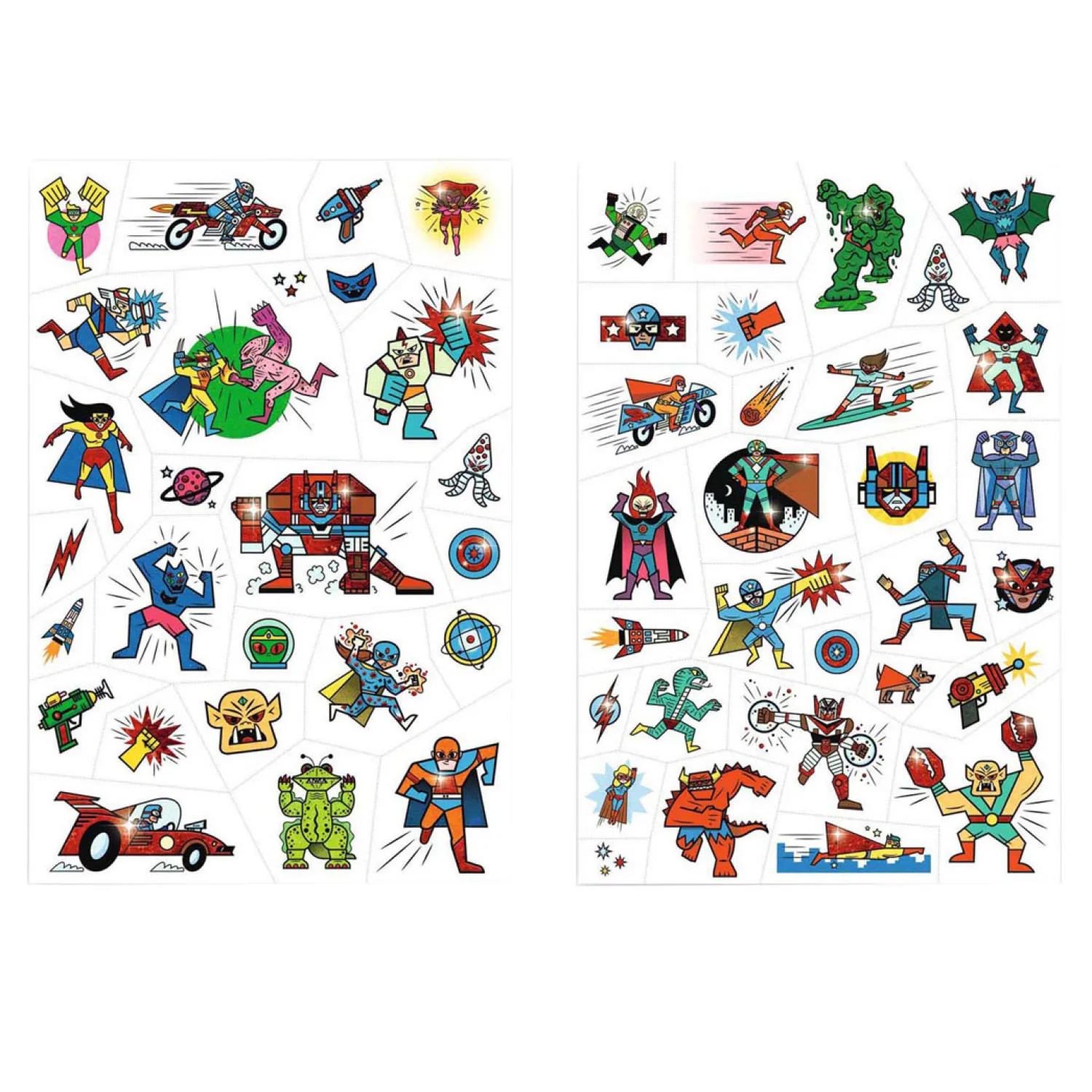 Djeco Tattoos - Helden vs. Schurken New