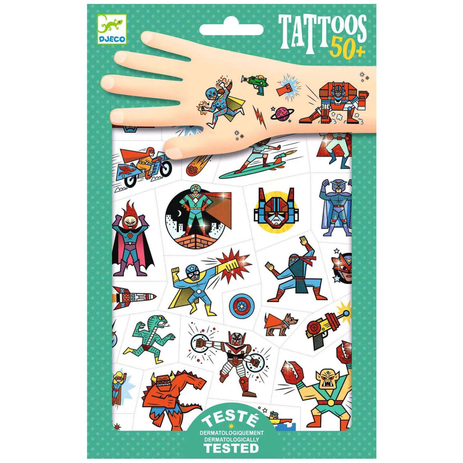 Djeco Tattoos - Helden vs. Schurken New
