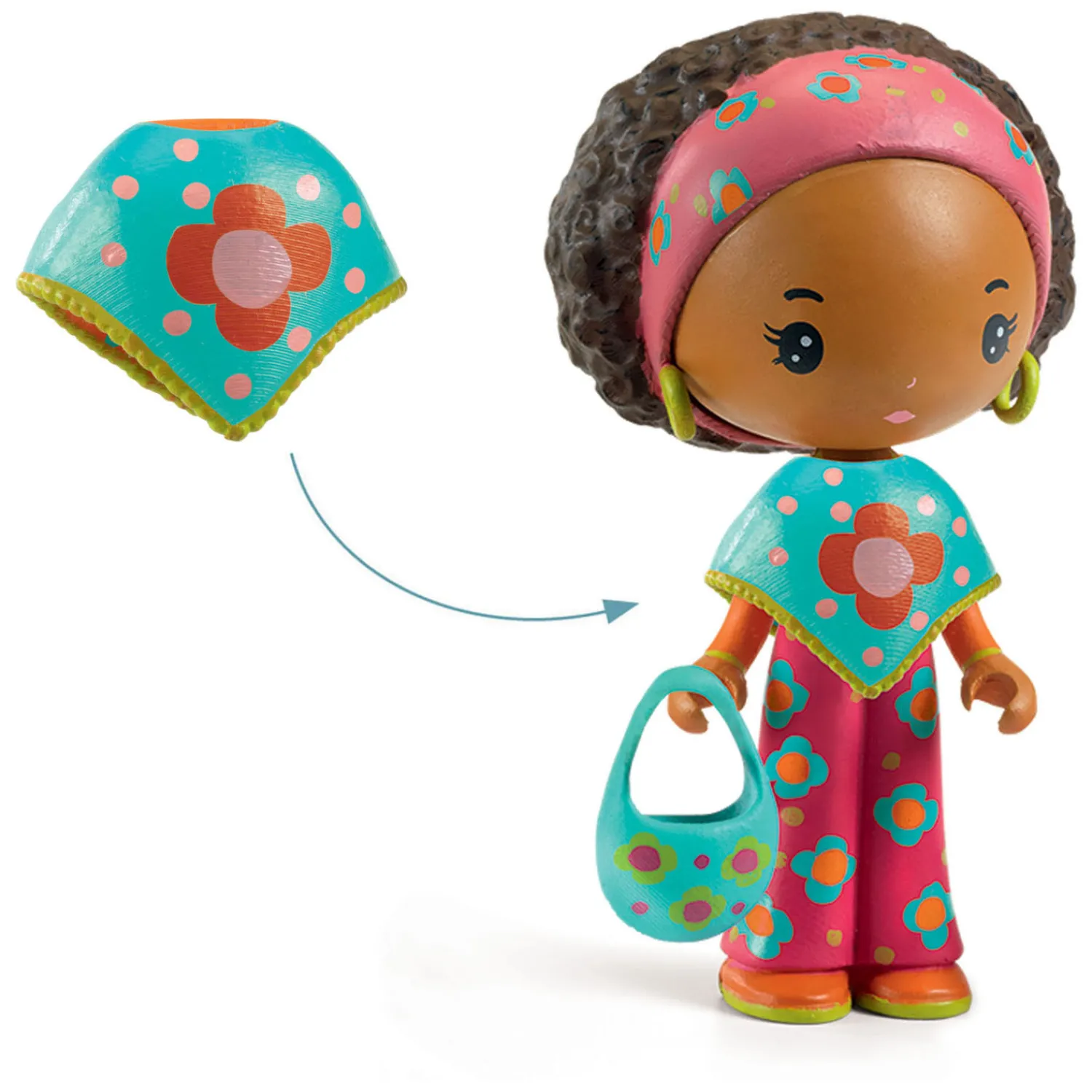 Tinyly Poppy en Nouky Houten Speelfiguren, 4dlg.-Djeco Discount