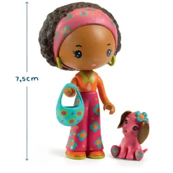 Tinyly Poppy en Nouky Houten Speelfiguren, 4dlg.-Djeco Discount