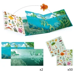 Verhalenboek met Stickers - Adventures at Sea-Djeco Hot