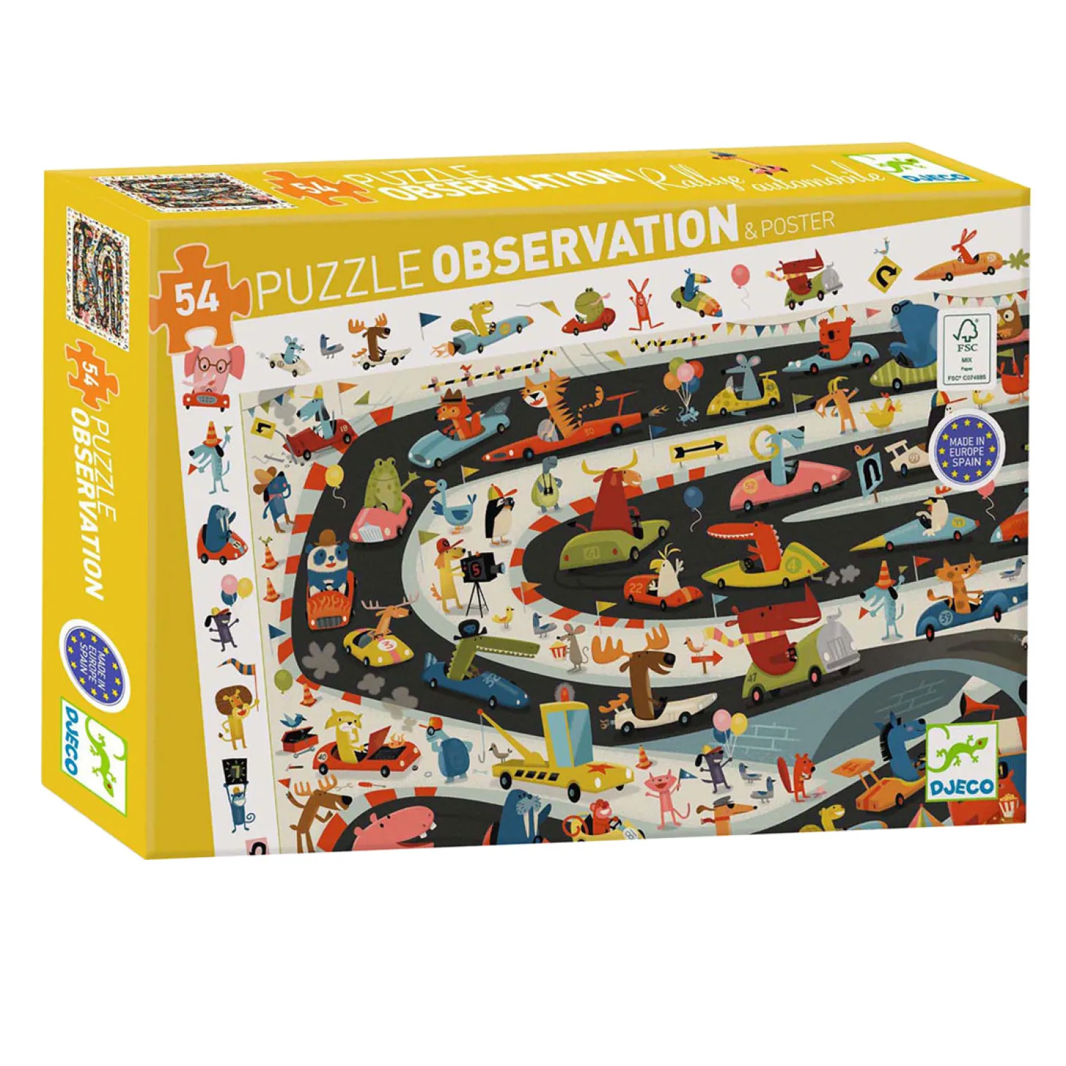 Djeco Zoekpuzzel Autosport - 54st. Discount