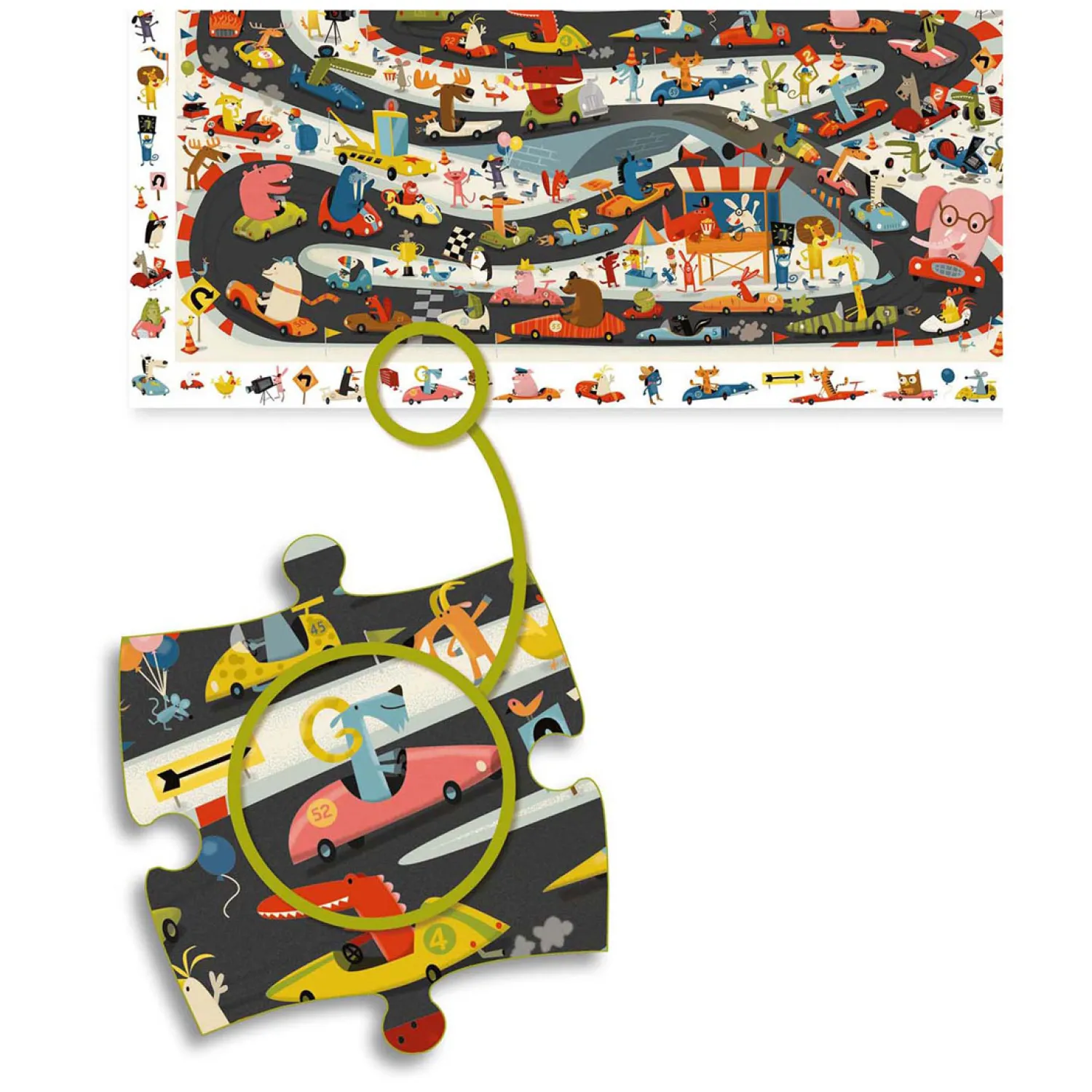 Djeco Zoekpuzzel Autosport - 54st. Discount