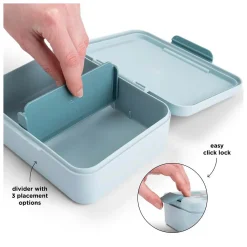 Broodtrommel met Vakken - Blauw-Done by Deer Hot