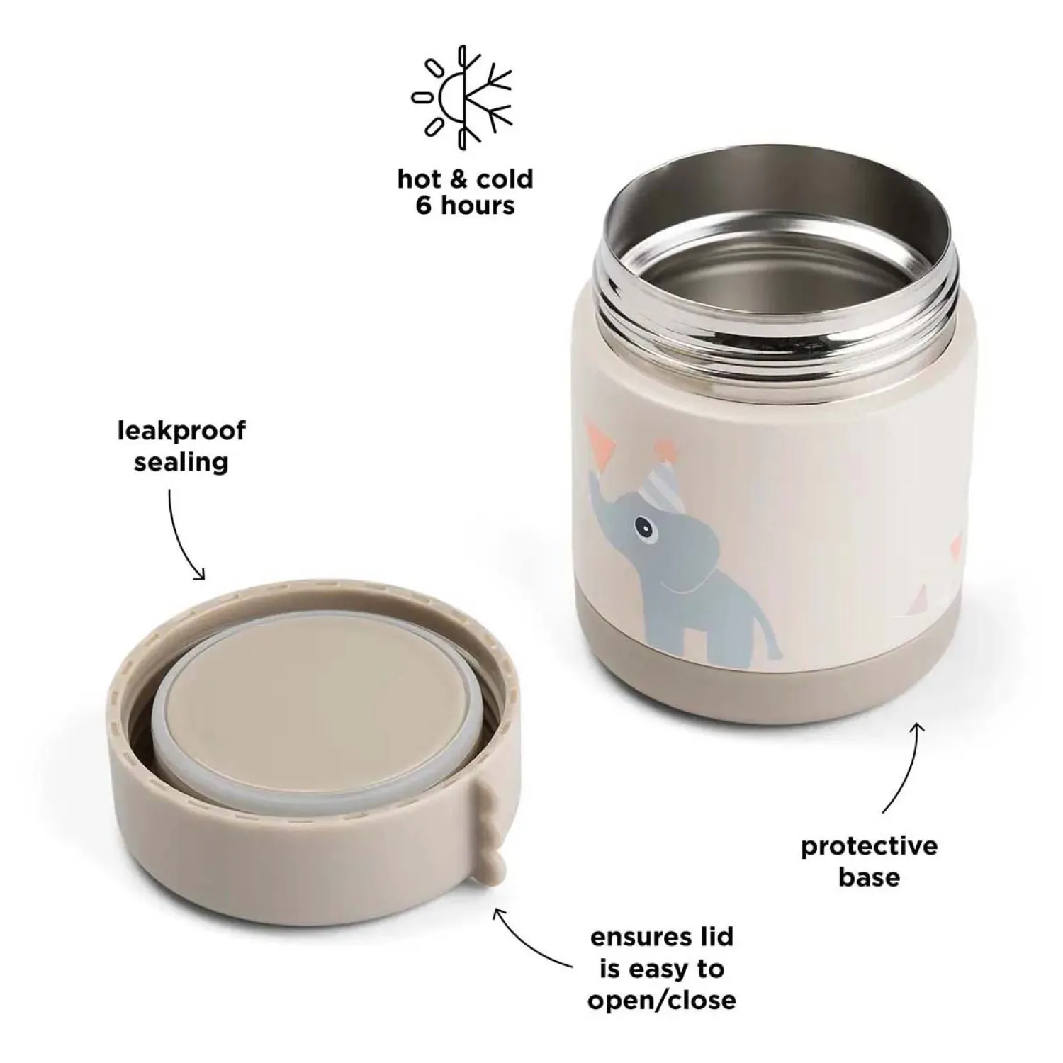 Done by Deer Geïsoleerde Voedselbakje Celebration - Beige Clearance