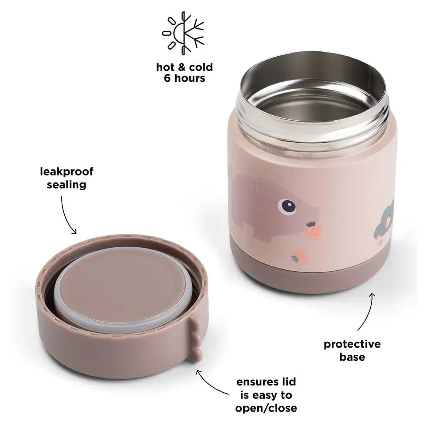 Geïsoleerde Voedselbakje Tiny Farm - Roze-Done by Deer Sale