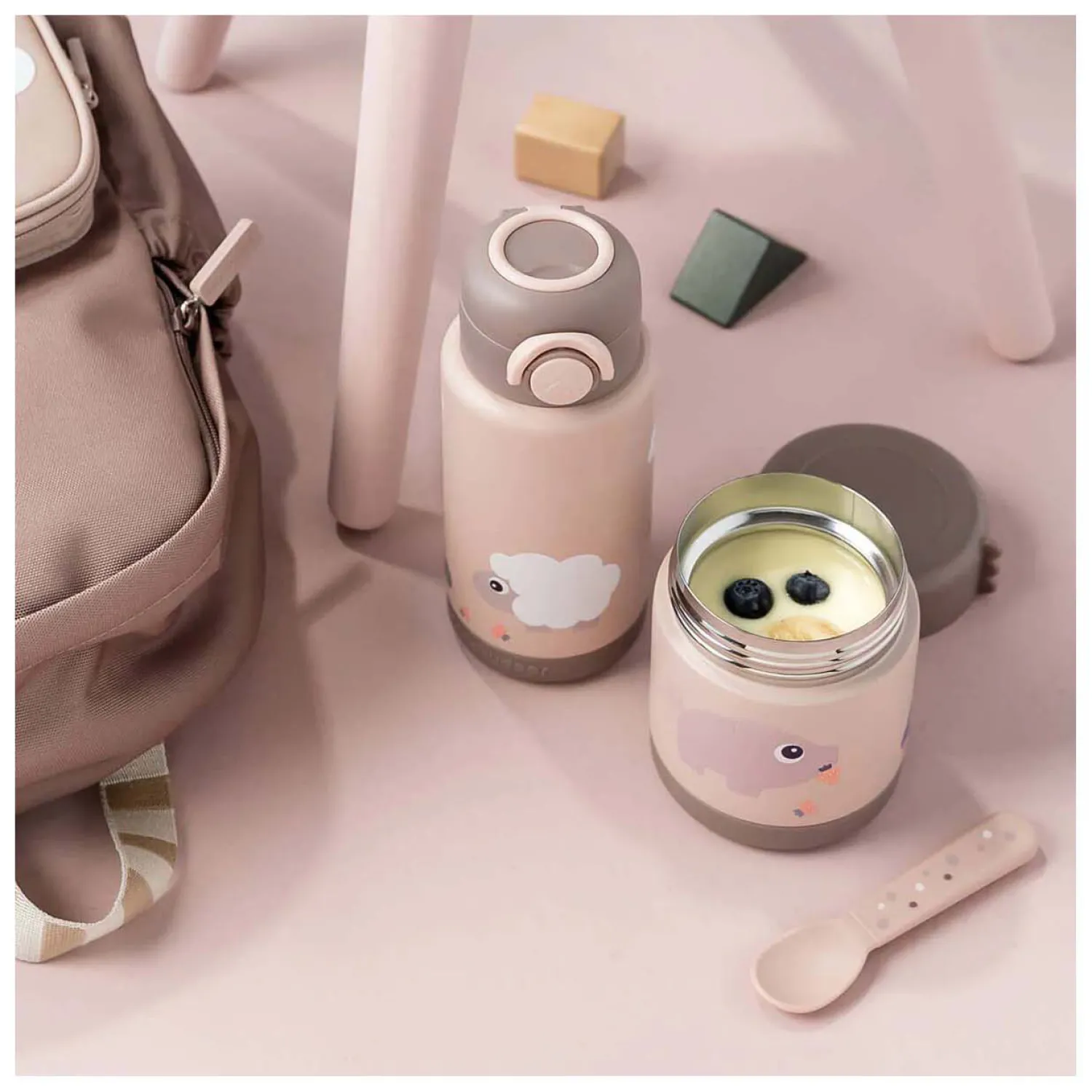 Geïsoleerde Voedselbakje Tiny Farm - Roze-Done by Deer Sale