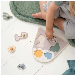 Houten Noppenpuzzel Lalee Beige, 5st.><noscript><img width=