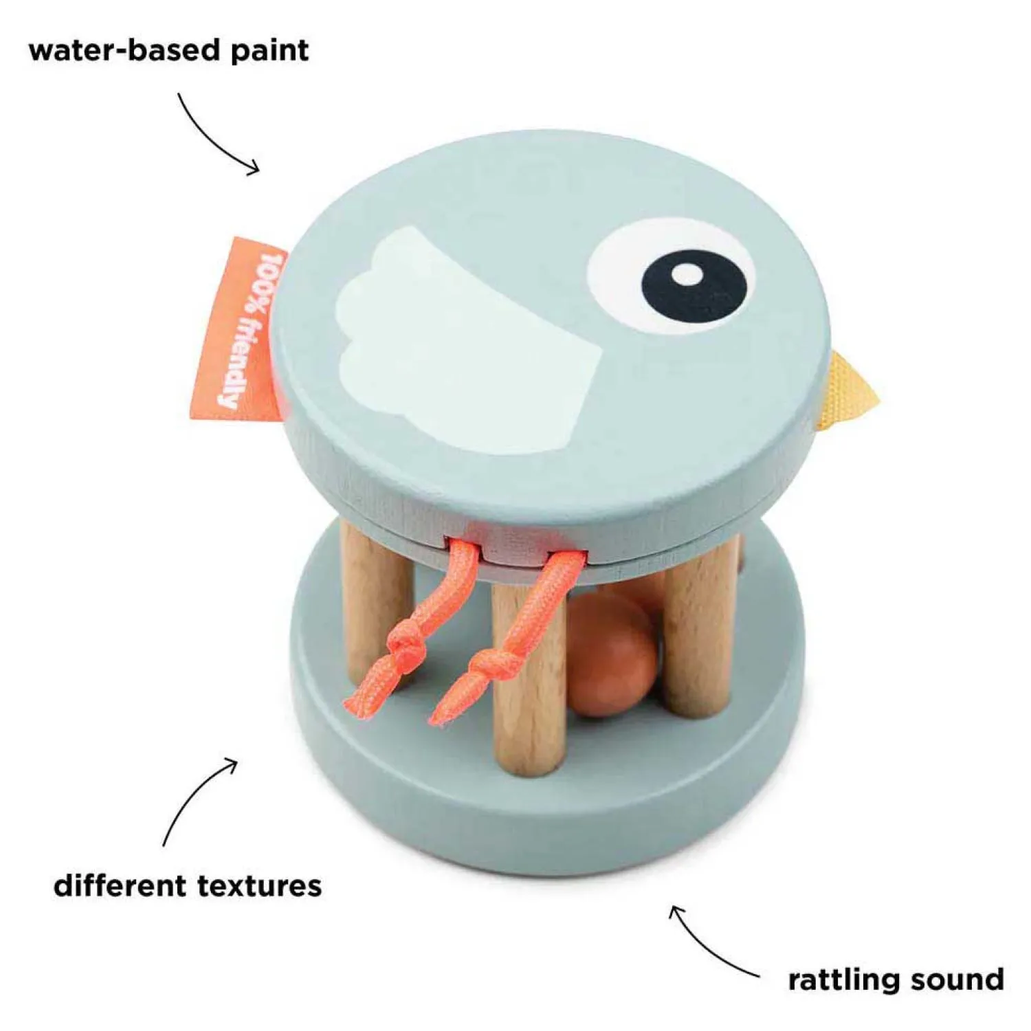 Houten Rammelaar Birdee-Done by Deer Hot