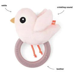 Rammelaar met Koord Birdee Roze-Done by Deer Sale