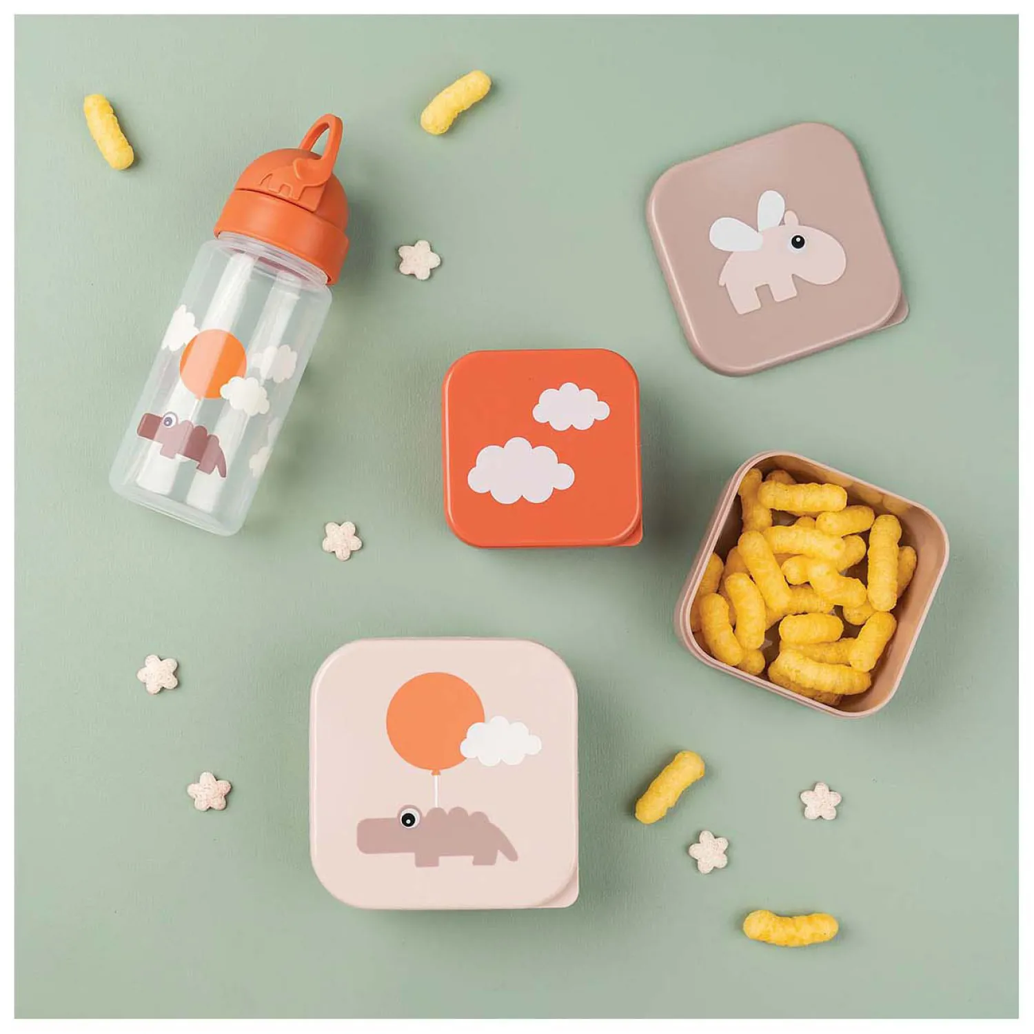 Done by Deer Snackbox Blije Wolken Roze, 3st. Clearance