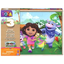 Spin Master Dora Houten Puzzels in Houten Doos - 3x24 st. Discount