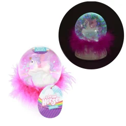 Dream Horse Sneeuwbol Eenhoorn met Veren en Licht Outlet