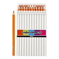 Driehoekige Jumbo Kleurpotloden - Oranje, 12st.>Creativ Company Discount