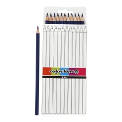 Driehoekige Kleurpotloden - Donkerblauw, 12st.>Creativ Company Hot