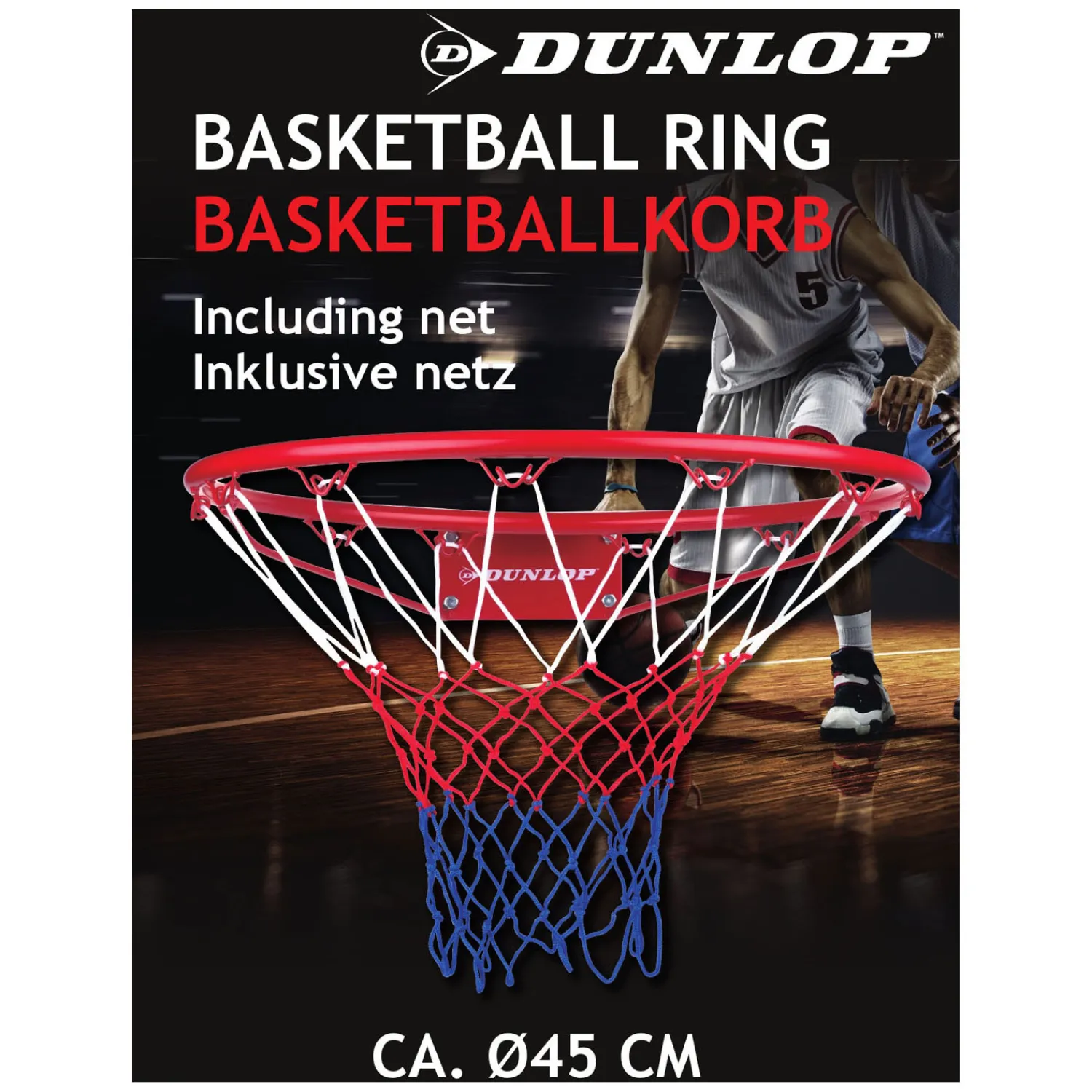 Dunlop Basketbalring met Net-
