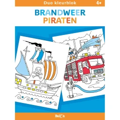 Duo kleurblokken - Brandweer en Piraten>Standaard Uitgeverij