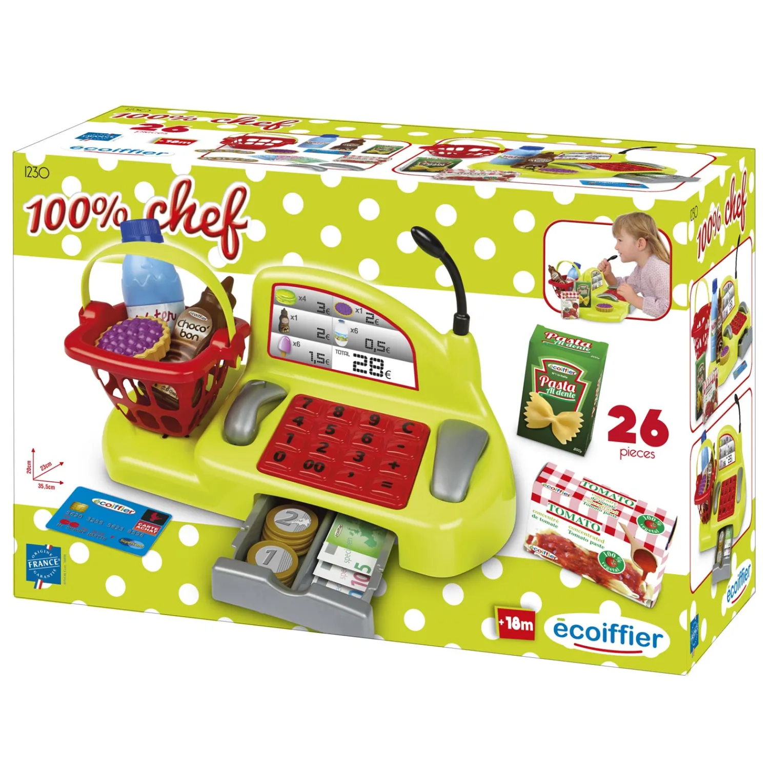 Ecoiffier 100% Chef Kassa Outlet