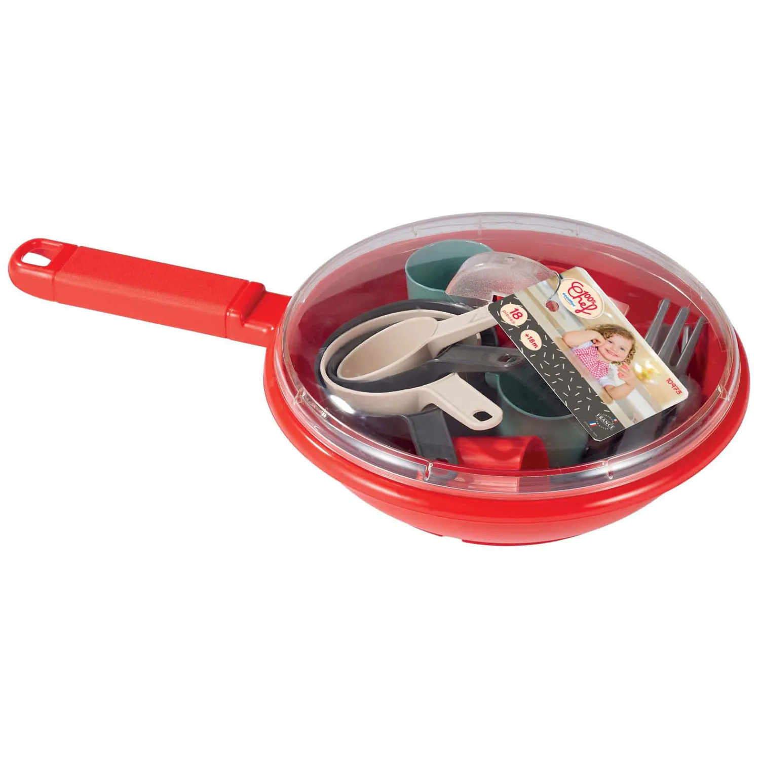 100% Chef Servies en Bestek in Pan, 19dlg.-Ecoiffier Best