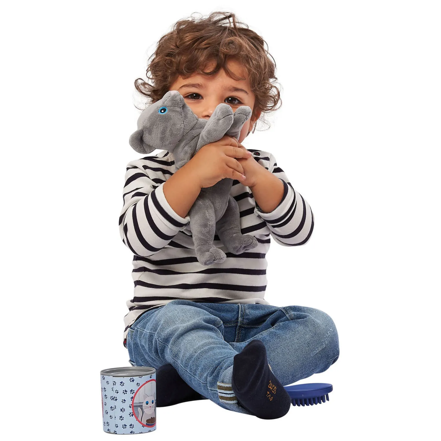 Knuffel Kat met Kattenmand Speelset, 9dlg.-Ecoiffier