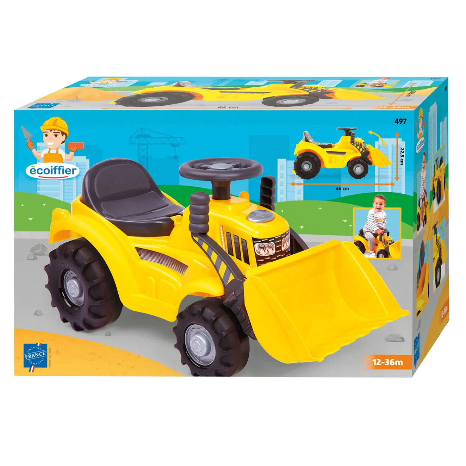 Maxi Looptractor met Voorlader>Ecoiffier Clearance