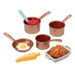 Speelset Pannen en Speeleten met Kartonnen Fornuis, 20dlg.-Ecoiffier Discount