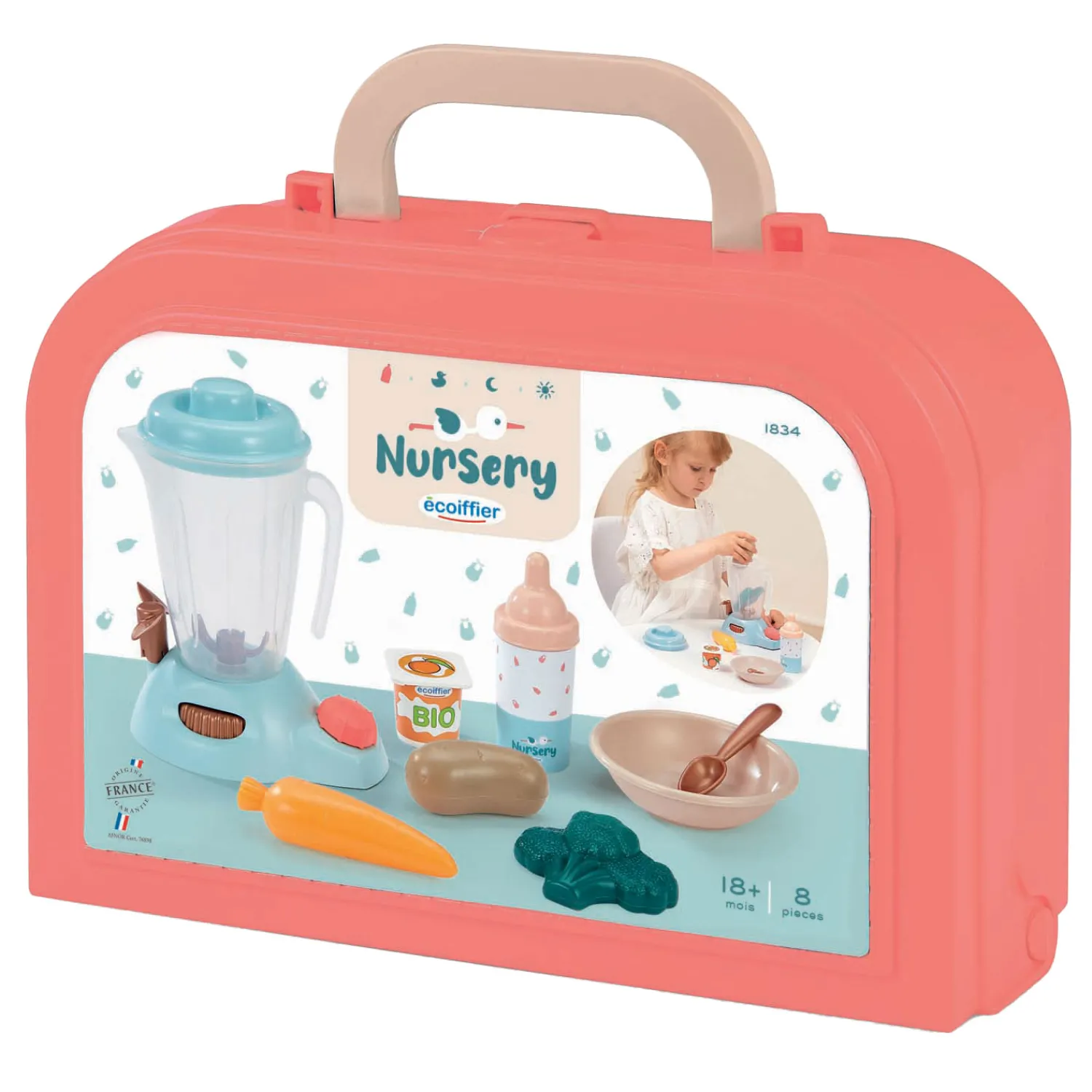 Verzorging - Baby's Voedingsset in Koffer, 8dlg.>Ecoiffier Clearance