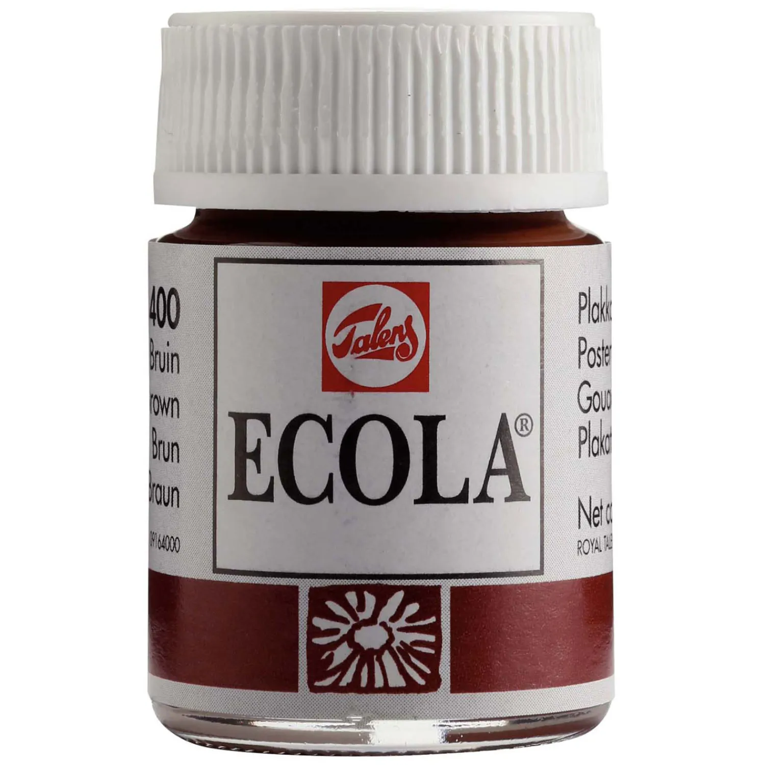 Ecola Plakkaatverf Fles 16ml Brown 400-Bruynzeel Outlet