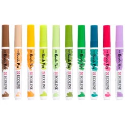 Ecoline Brush Pen set Botanisch, 10 Kleuren>Bruynzeel Hot