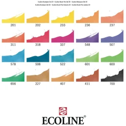 Ecoline Brush Pen Set Landschappen, 20 Kleuren><noscript><img width=