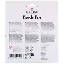 Bruynzeel Ecoline Brush Pen Set Pastel, 10 Kleuren New