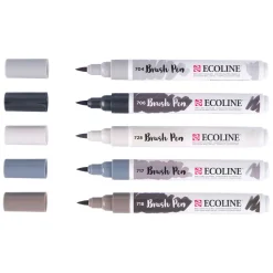 Bruynzeel Ecoline Brush Pen set Schaduw, 5 Kleuren Online