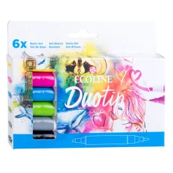 Ecoline Duotip Markers Basisset, 6dlg.-Talens