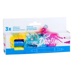 Talens Ecoline Duotip Markers Primaire Set, 3dlg. Outlet