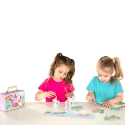 Eenhoorn Houten Speelfiguren & Puzzel in Opbergkoffer><noscript><img width=