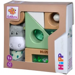 Eichhorn Baby Hipp Houten Geluidsblokken met Ezel Knuffeltje Clearance