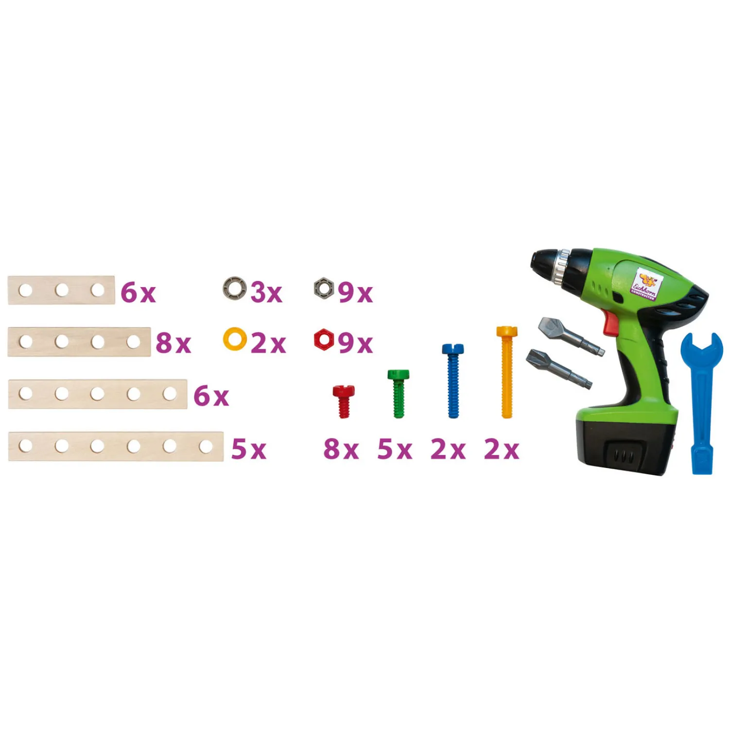 Eichhorn Constructor Gereedschapskist met Boor, 70dlg. Sale