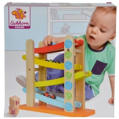 Eichhorn Houten Autobaan met 3 Auto's Clearance