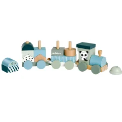 Houten Blokkentrein Panda, 16dlg.-Eichhorn Best