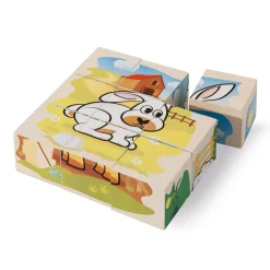 Houten Blokpuzzel Boerderij><noscript><img width=