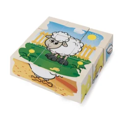 Houten Blokpuzzel Boerderij><noscript><img width=