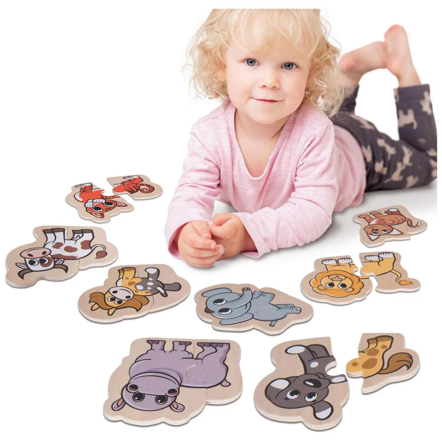 Houten Dierenpuzzel, 16st.-Eichhorn Hot