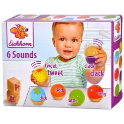 Houten Muziekballen, 6st.>Eichhorn Clearance