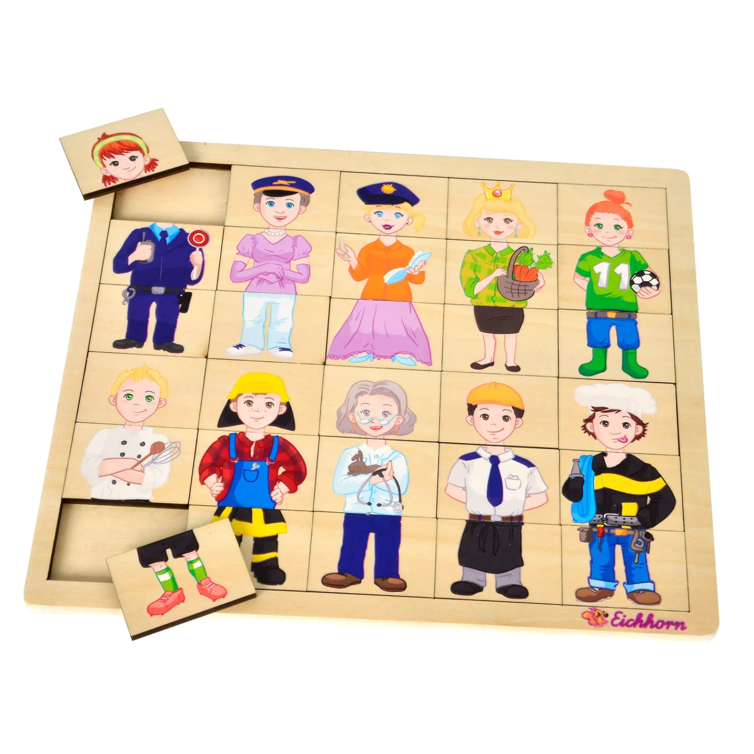 Eichhorn Houten Puzzel - Beroepen, 30st. New