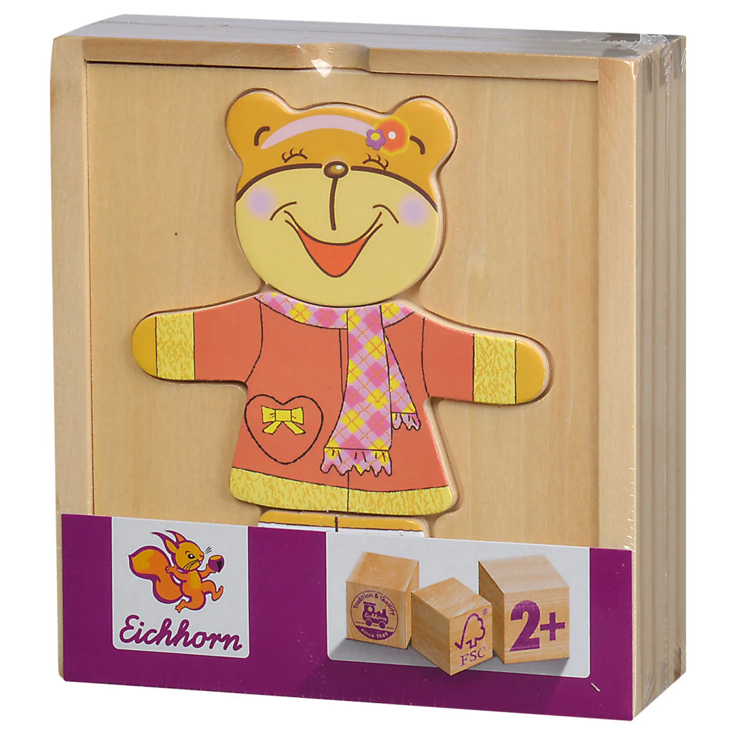 Houten Puzzel Beer, 20st.-Eichhorn Clearance