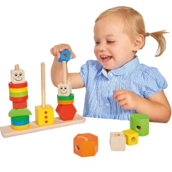 Houten Stapelpuzzel Figuren><noscript><img width=