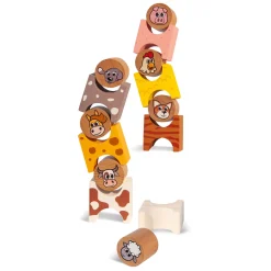 Houten Stapelspel Boerderijdieren, 14dlg.><noscript><img width=