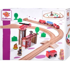 Treinbaan met Brug Speelset, 33dlg.-Eichhorn Discount