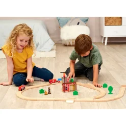 Treinbaan met Brug Speelset, 33dlg.-Eichhorn Discount