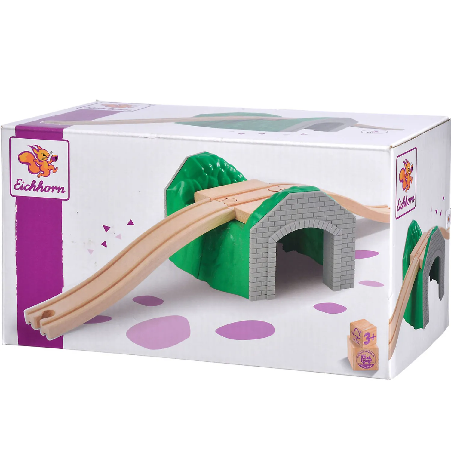 Eichhorn Treinrails met Tunnel, 5dlg. New